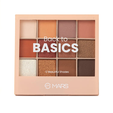 MARS 12 Shades Back to Basics Eyeshadow Palette with Free Applicator Shimmer (14.4 gm) (Shade-02) Matte Lip Liner | One Swipe Smooth Application | Long Lasting Lip Pencil (1.4gm) (15-MUDDY BRICK)